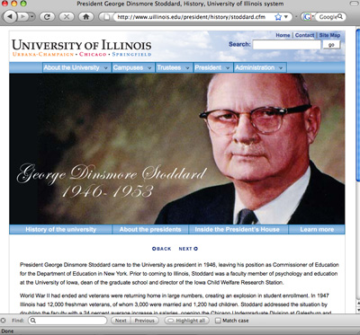 University of Illinois: History of the presidents of the university