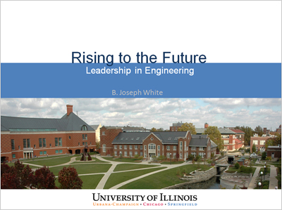 University of Illinois: PowerPoint presentation for President White